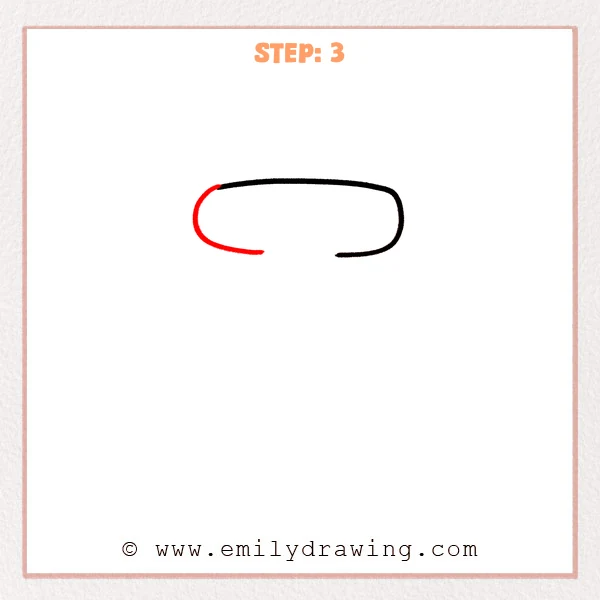 how to draw a bubble letter t - Bubble letter t outline developing into a capsule-like top shape, now with both left and right rounded sides and a small opening along the bottom.